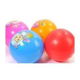 Plastic colorful aerated ball with cartoon images-Diameter 22 CM