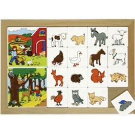 Sorting lotto (Farm / Forest animals)puzzle