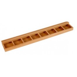 Wooden card slot stand